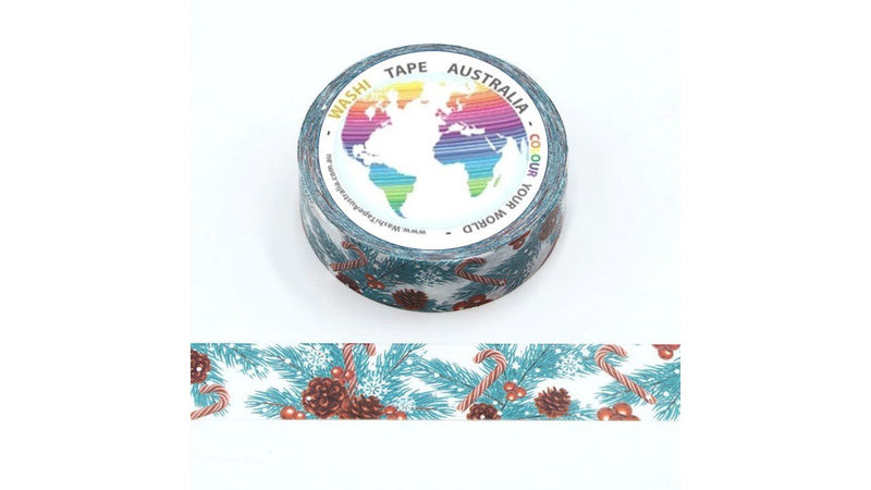 Candy Cane and Pine Cone Washi Tape Australia