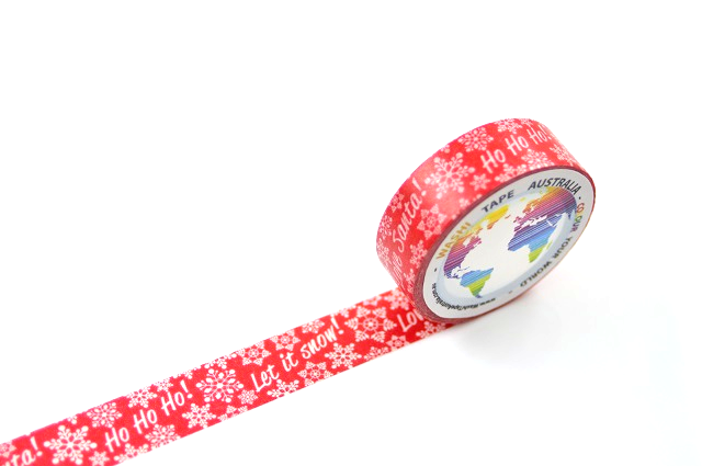 Love Santa on Red Washi Tape Australia