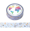 Light Blue Floral Washi Tape