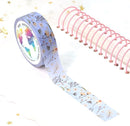 Light Blue Floral Washi Tape