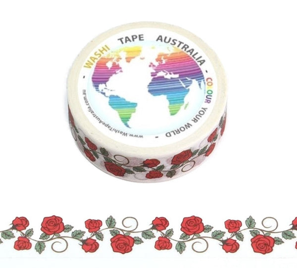 Red Roses Washi Tape