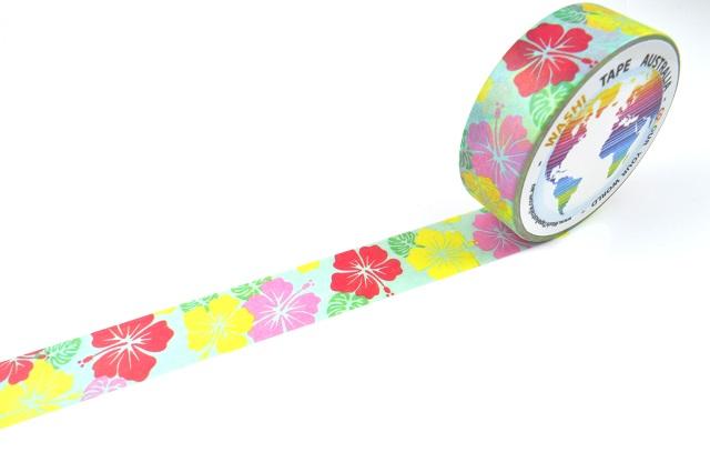 Hibiscus Splendour Washi Tape Australia