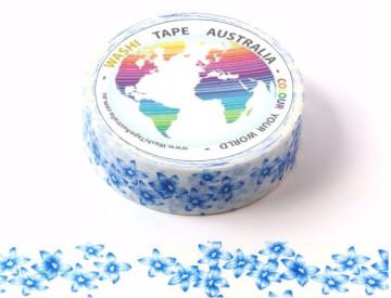 Blue florals Washi Tape Australia