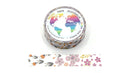 Purple Flowers (5m) Washi Tape Australia