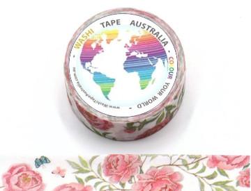 Pink Blossoms and Butterflies Washi Tape Australia