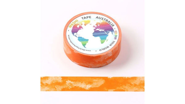 Orange Crayon Watercolour (5m) Washi Tape Australia