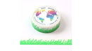 Green Crayon Wheat Field Border (5m) Washi Tape Australia