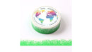 Green Crayon Grass Border (5m) Washi Tape Australia