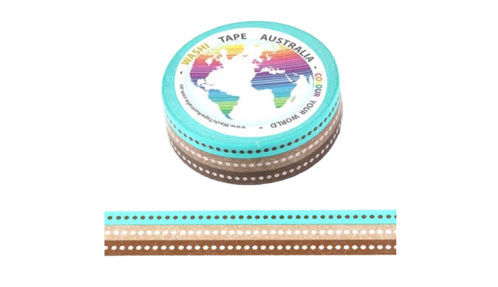 Three Spotted Colour Bands Washi Tape