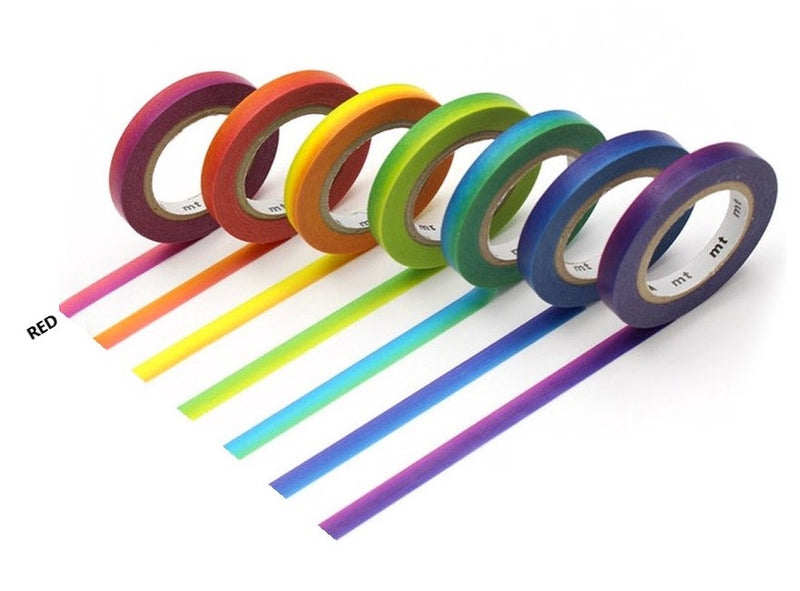Rainbow Colours (Thin 6mm) Washi Tape