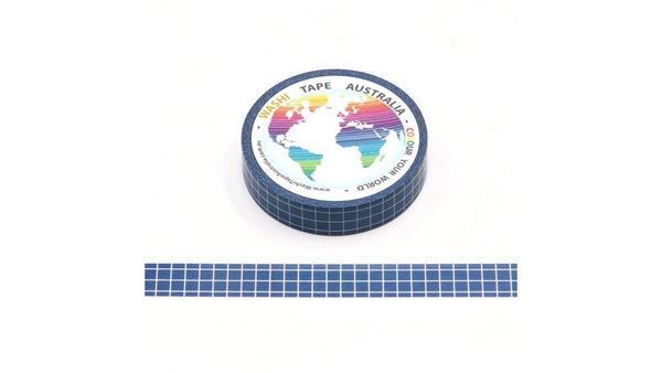 Blue Grid Lines (Thins 10mm) Washi Tape Australia