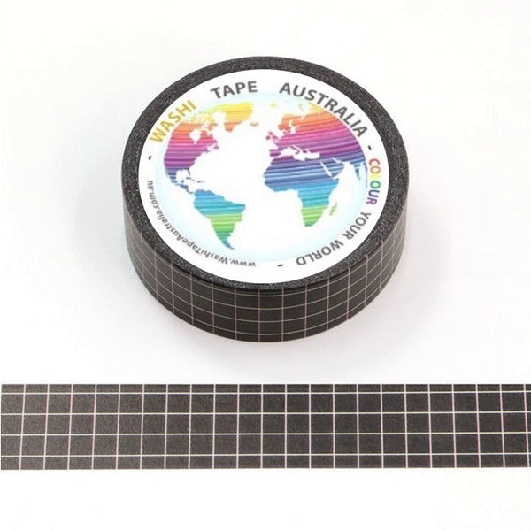 Black Grid Washi Tape