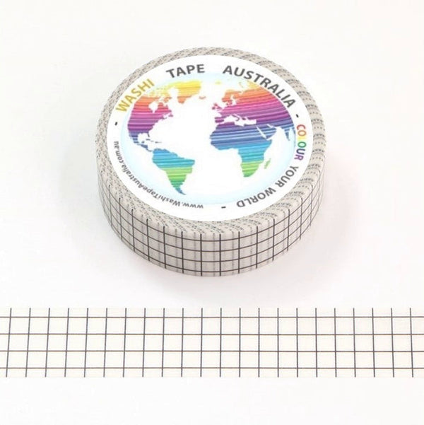 White Grid Washi Tape