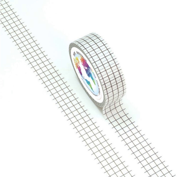 White Grid Washi Tape