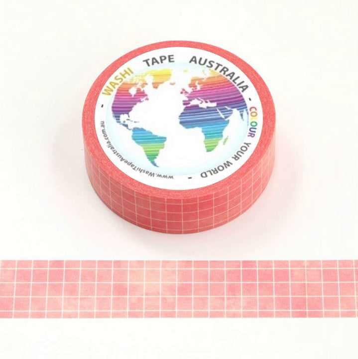 Pink Grid Washi Tape