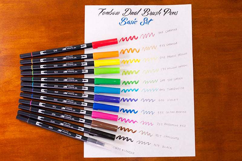 ABT Dual Brush Pen - 12 Basic Colour Set