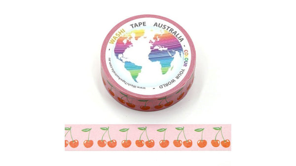 Cherry  on Pink (5m) Washi Tape Australia