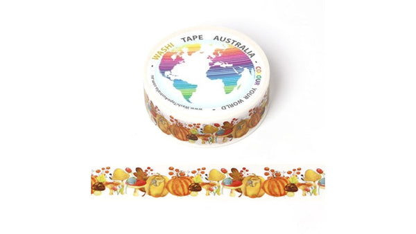 Pumpkins and Mushrooms Washi Tape Australia