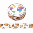 Bubble Tea White Washi Tape