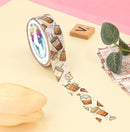 Bubble Tea White Washi Tape