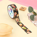 Bubble Tea Black Washi Tape