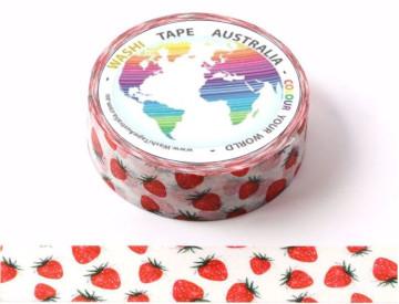 Strawberries Washi Tape Australia