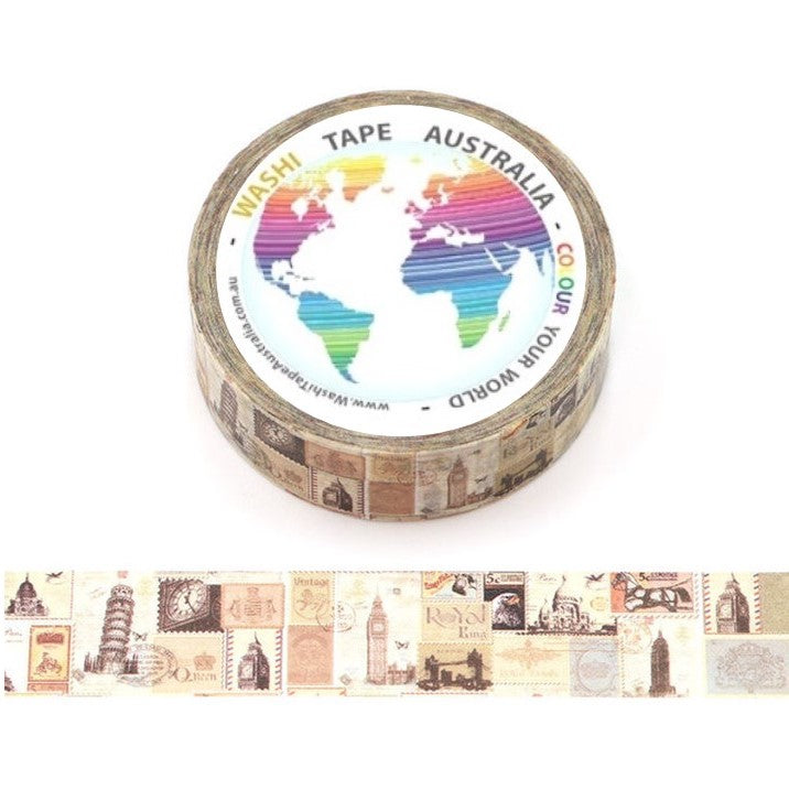 Vintage Stamps  Washi Tape