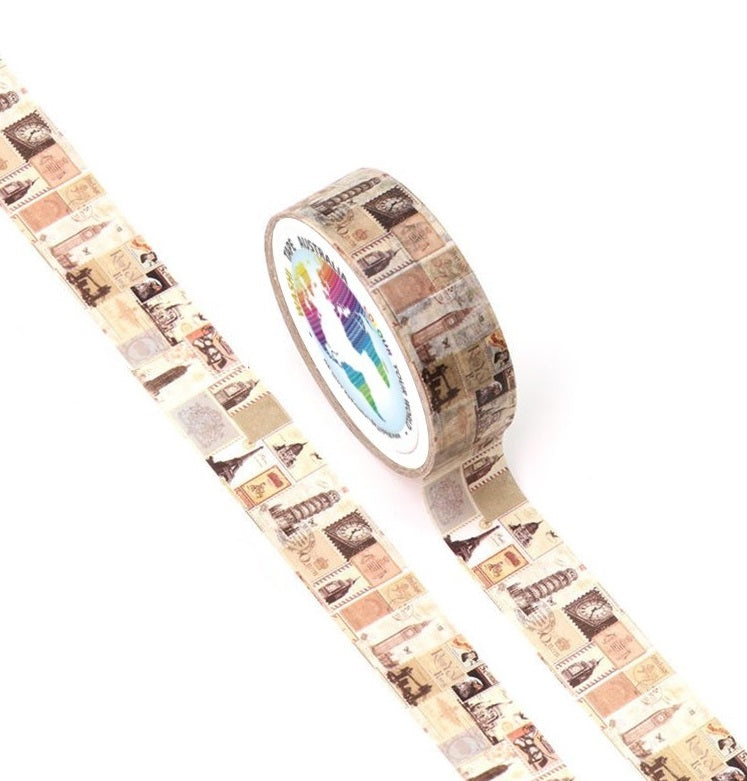 Vintage Stamps  Washi Tape