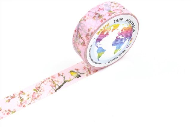 Birds on Pink Washi Tape Australia