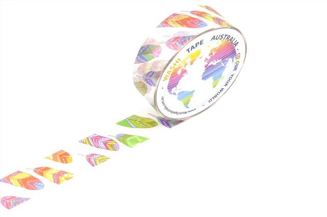 Rainbow Feathers Washi Tape Australia
