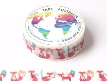 Fox in the Forrest (5m) Washi Tape Australia