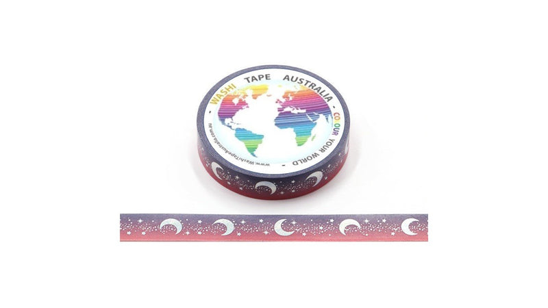 Starry Moon (Thin 10mm) Washi Tape Australia