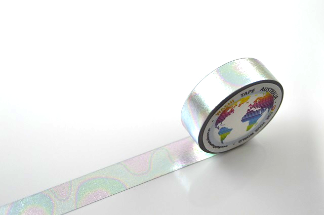 Foil Laser Silver Washi Tape Australia