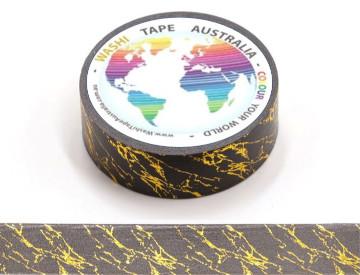 Foil Gold on Grey Washi Tape Australia