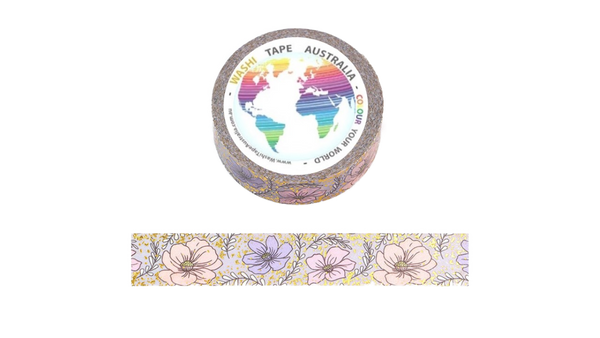 Foil Floral Washi Tape