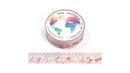 Foil Specks and Roses Washi Tape Australia