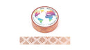 Rose Gold Fan Foil Washi Tape
