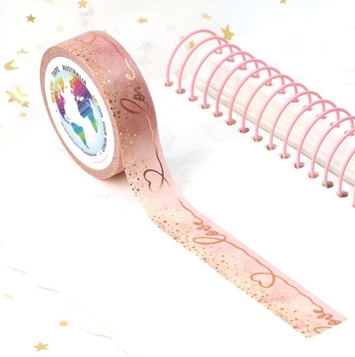 Rose Gold Forever Love - Foil Washi Tape