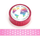 Pink Polka Dots - Foil Washi Tape