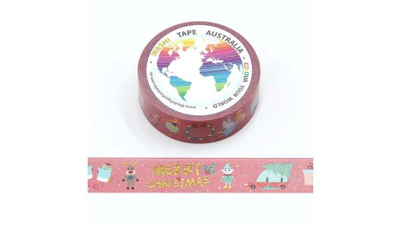 Foil Merry Christmas Washi Tape Australia