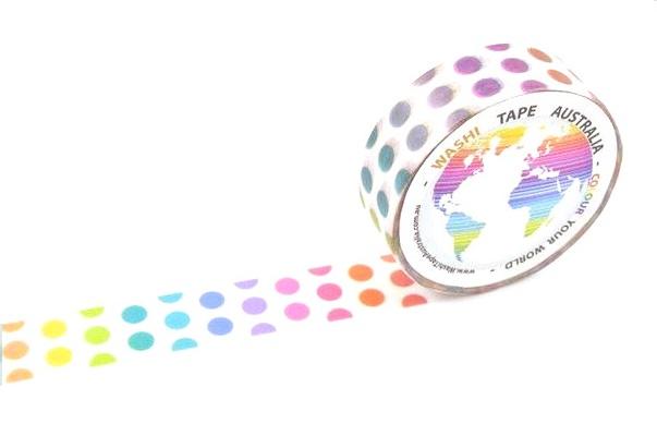 Colourful Spots Washi Tape Australia
