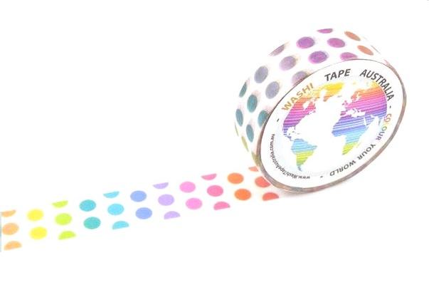 Colourful Spots Washi Tape Australia