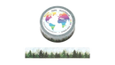 Foil Silver Holographic Snow Pines Washi Tape