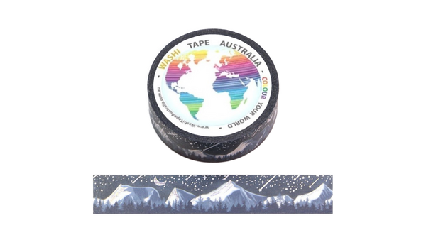Foil Holographic Snow Mountains Washi Tape