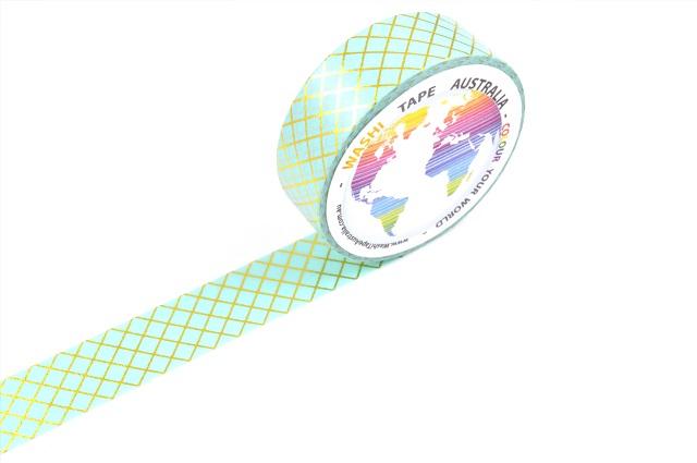 Foil Gold Diamonds Washi Tape Australia