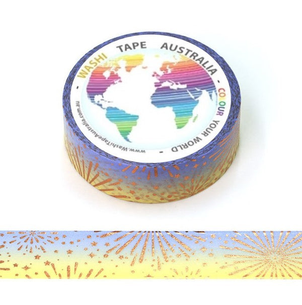 Yellow Fireworks - Foil Washi Tape