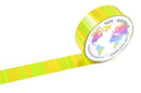 Foil Gold Stripes on Green Washi Tape Australia