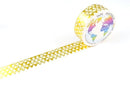 Foil Gold Triangles on White Washi Tape Australia
