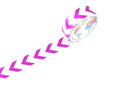 Foil Pink Arrows on White Washi Tape Australia