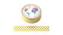 Foil Gold Diamonds Washi Tape
